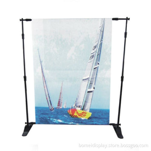 Telescopic poster stand, fabric tension display